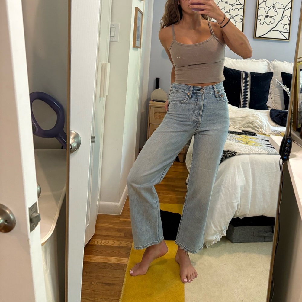 SLVRLAKE Light Blue straight leg jeans